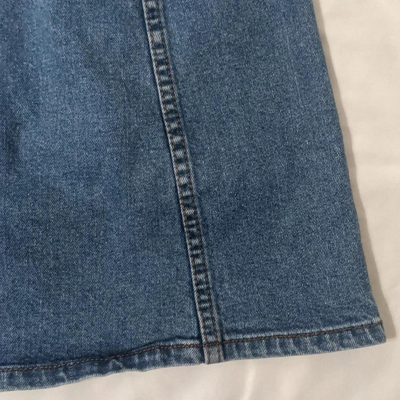 BDG A-line Button Front Mini Skirt Color Blue Size 4 - Picture 13 of 15
